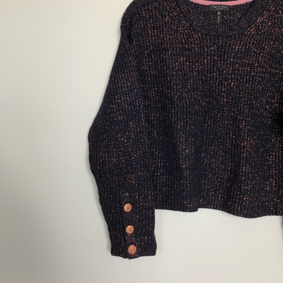 Rag & Bone sparkly sweater with buttons nwot - Picture 2 of 4